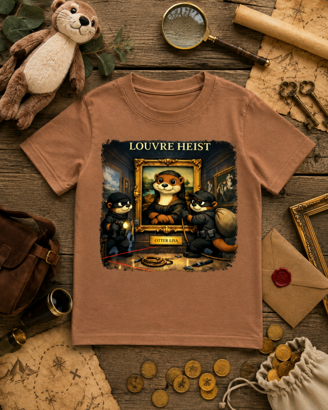 T-Shirt Otter Lisa - Louvre Heist – Bild 2