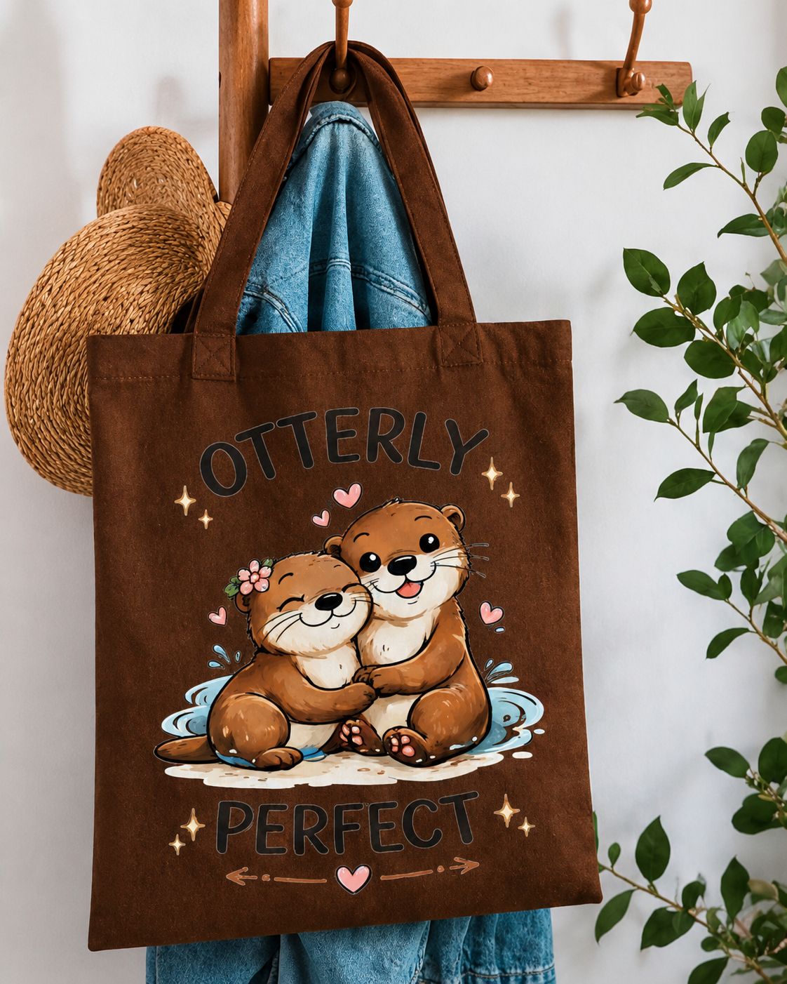 Jutebeutel, Strandtasche, Tote Bag mit süßem Otter-Motiv
Otterly Perfect – Bild 4