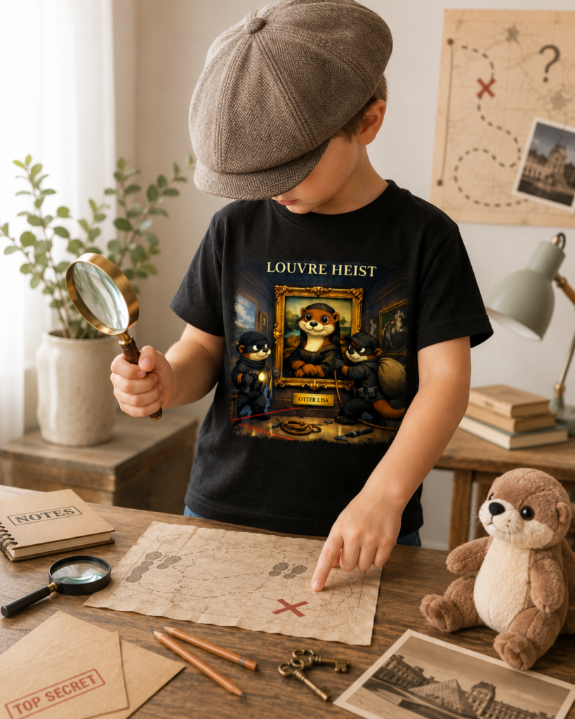 Tshirt Otter Lisa - Louvre Heist