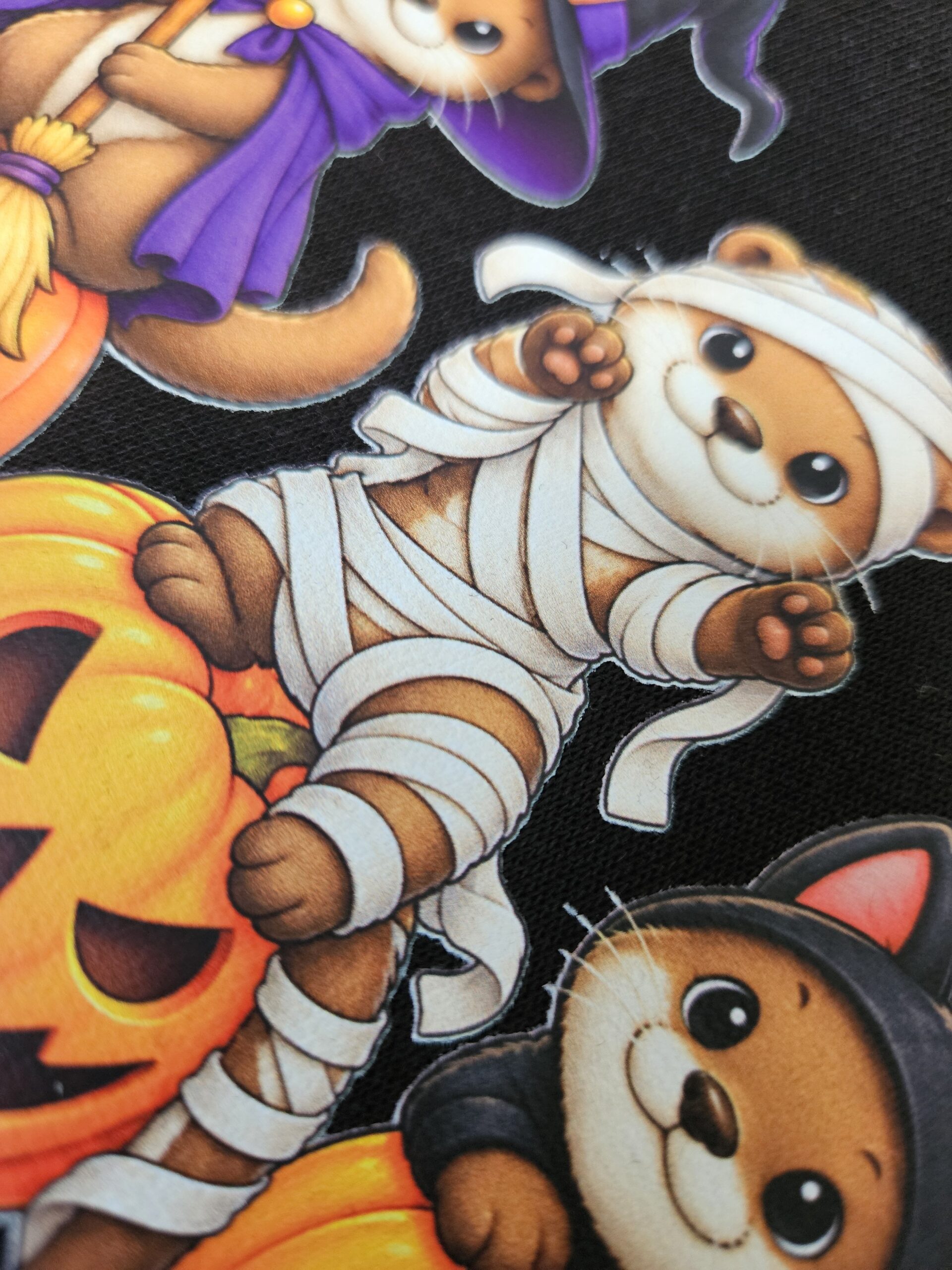 Customized Halloween Hoodie - Pullover mit Kürbis und Otter – Bild 3