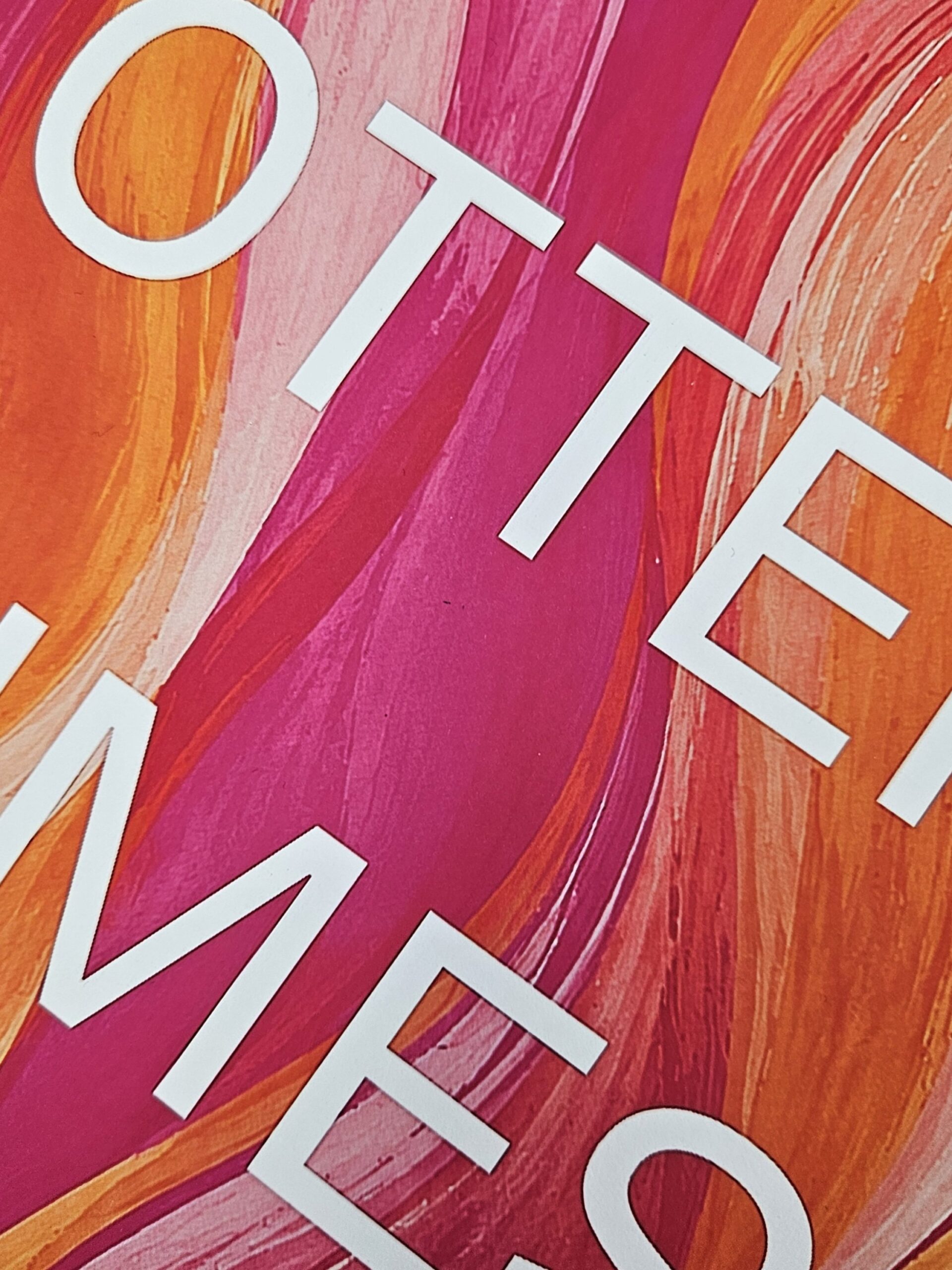 OTTER TIMES AHEAD – A4 Poster in Pink & Orange | Moderner Wandprint | Statement Poster | Bunte Wanddeko – Bild 3